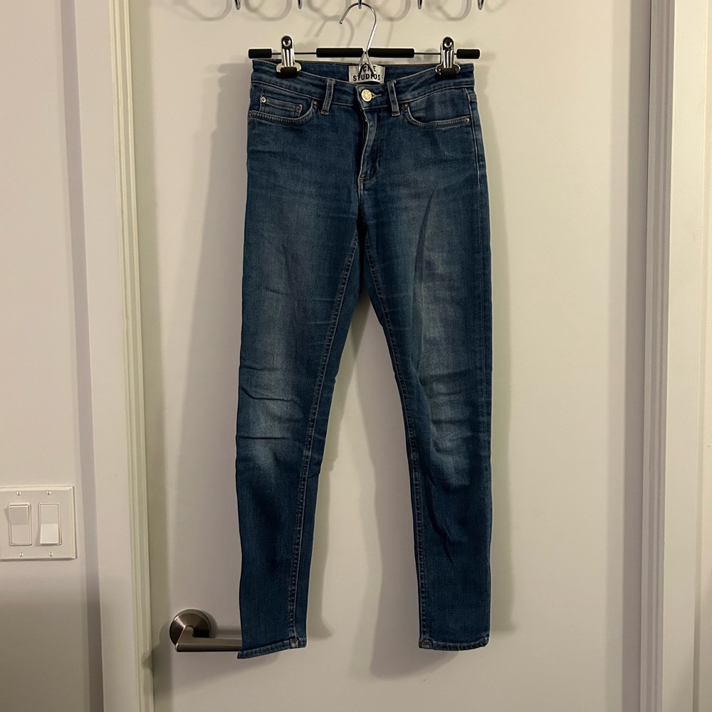 Acne Studio Mid Rise Skinny Jeans 25/32